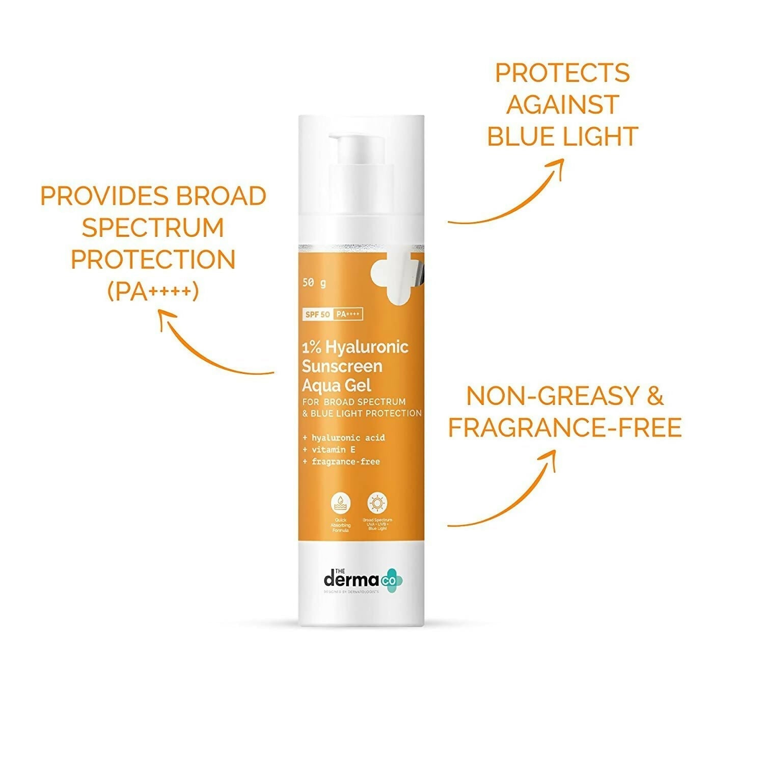 The Derma Co 1% Hyaluronic Sunscreen & 2% Kojic Serum Combo