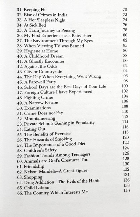 101 Essays For High And Higher Secondary Students