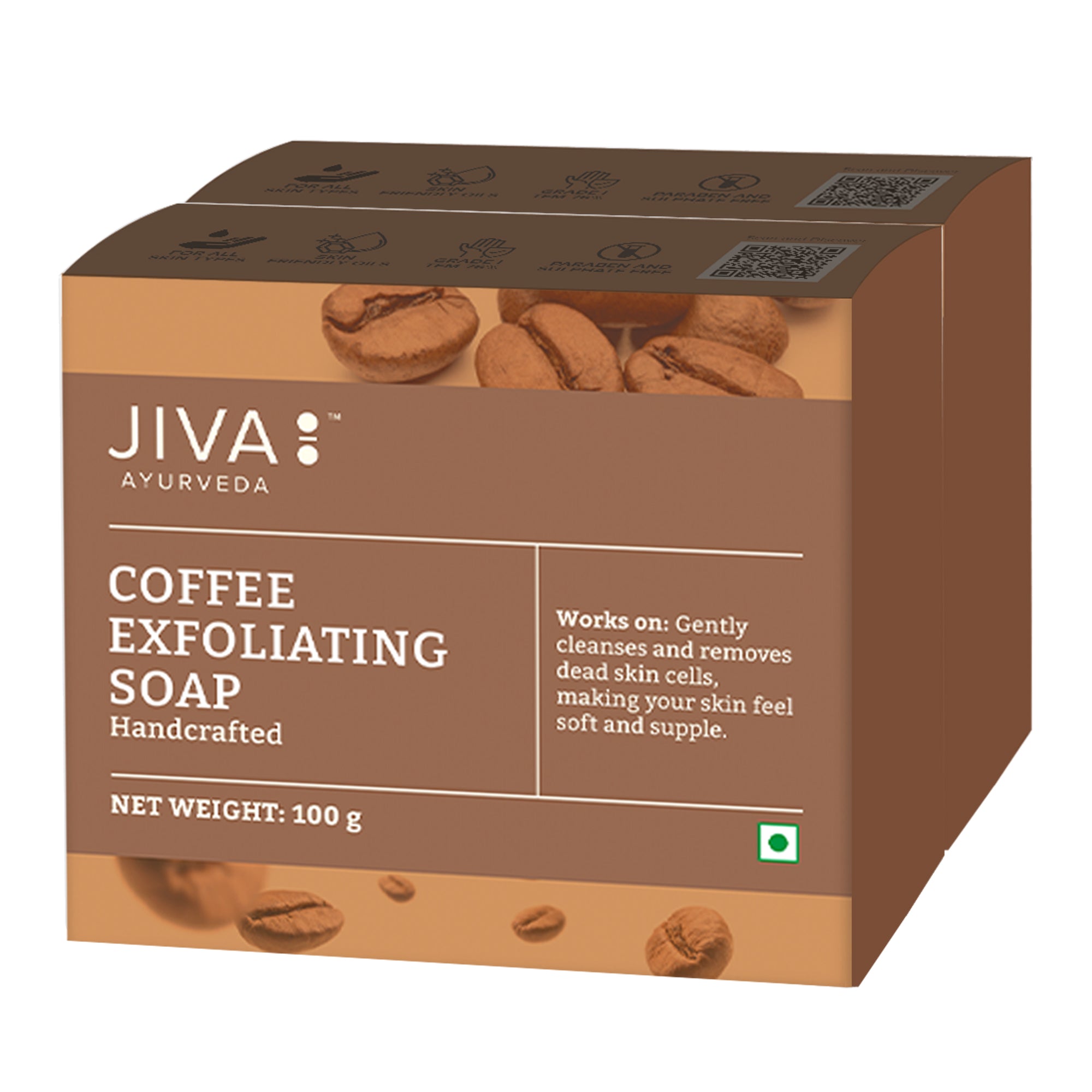 Jiva Ayurveda Coffee Exfoliating Soap