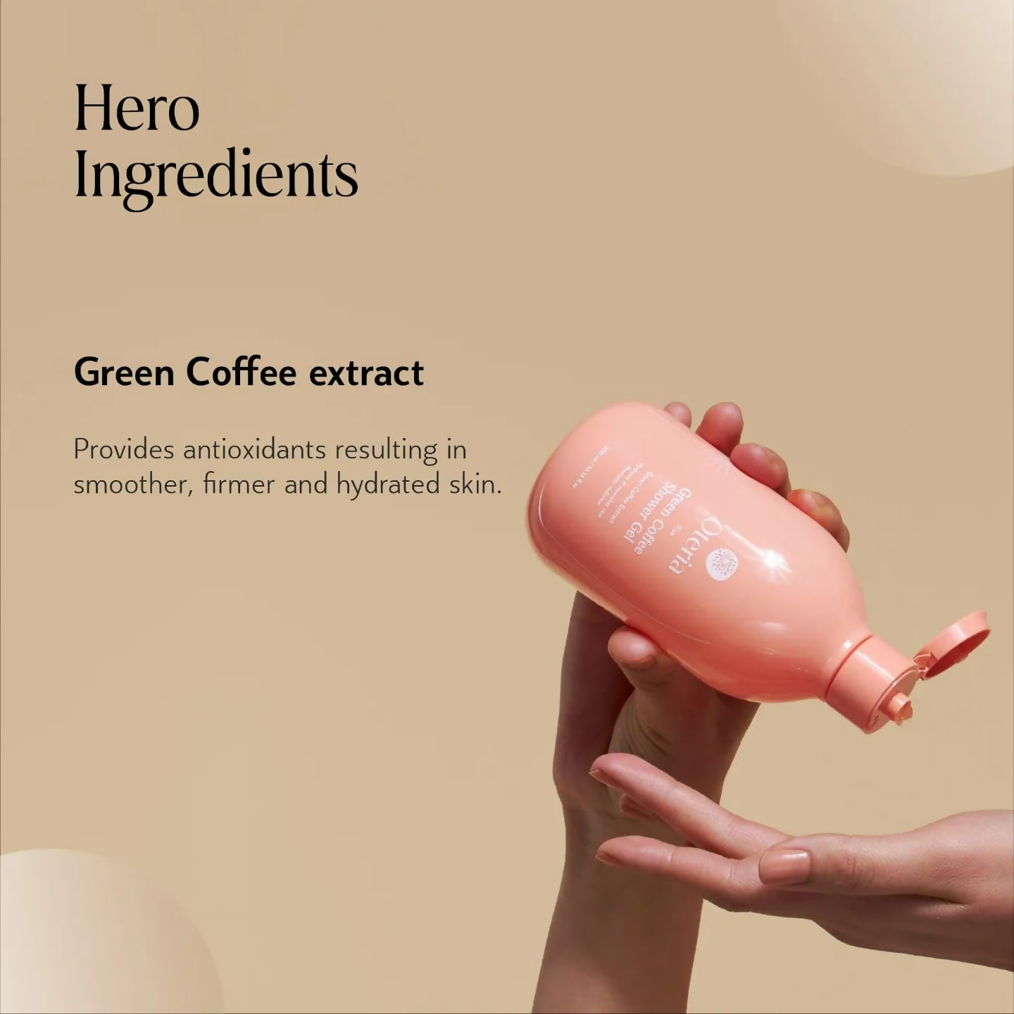 Oteria Premium Exfoliating Green Coffee Body Wash For Shower Gel & Energizing Shower Experience