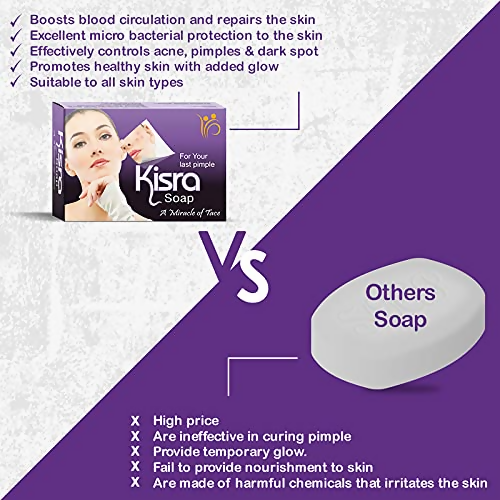 Kisra pimple care soap + Kisra Royal Heart Soap