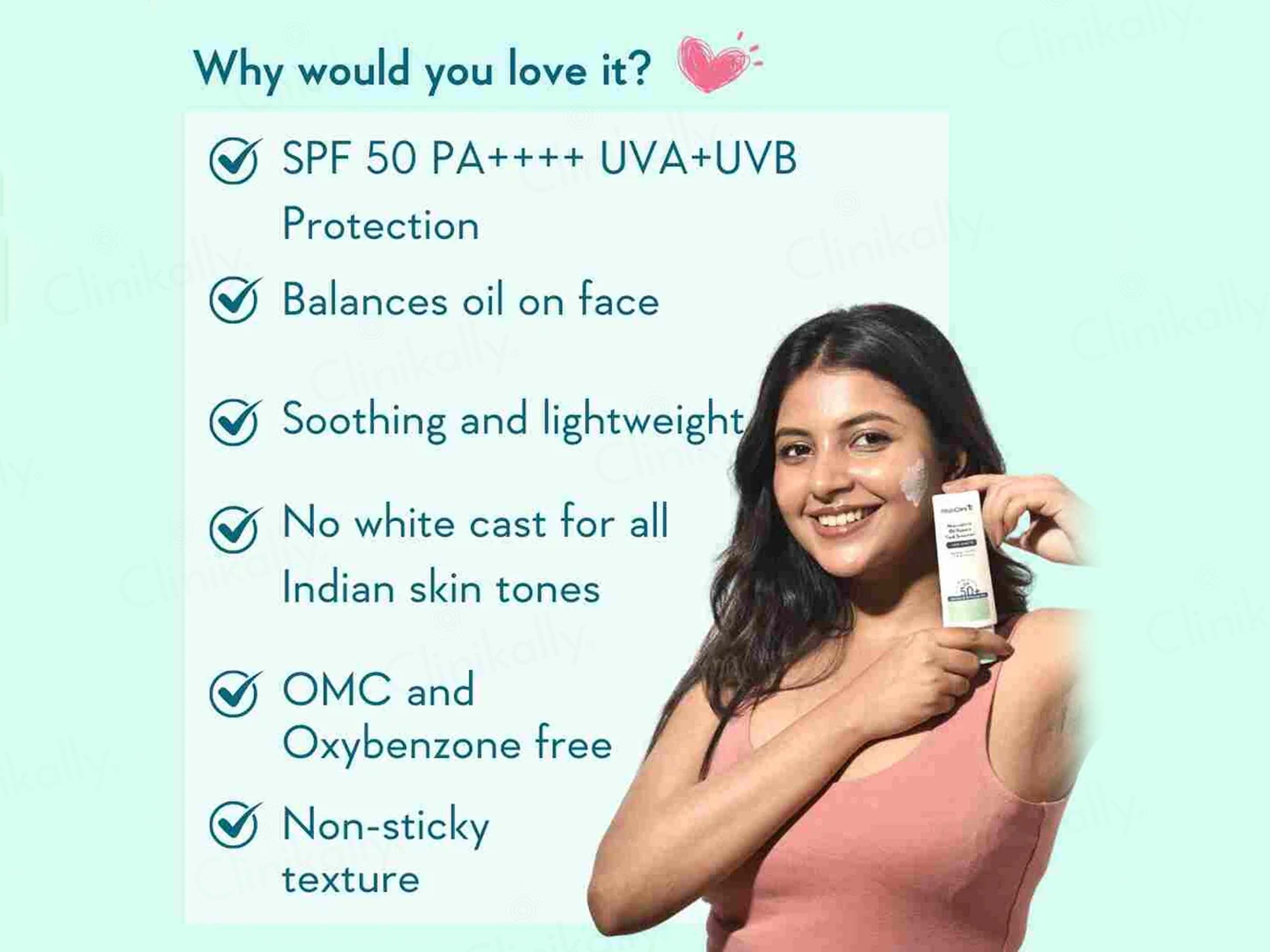 WishCare Niacinamide Oil Balance Light & Matte Fluid Sunscreen SPF 50+ PA++++