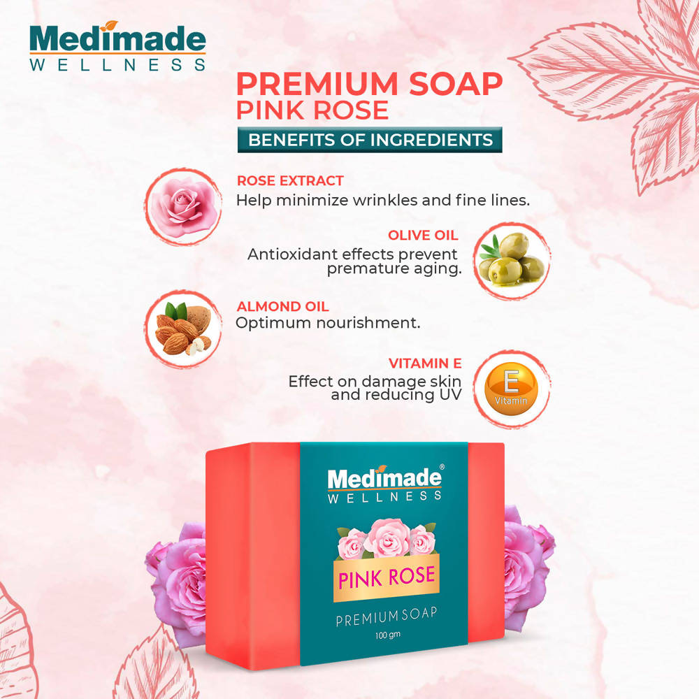 Medimade Wellness Pink Rose Premium Soap