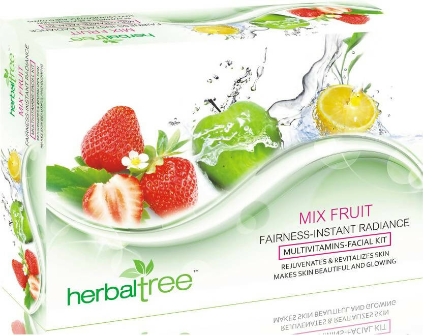 Herbal Tree Mix Fruit Facial Kit for Rejuvenating, Brightening & Glowing Skin