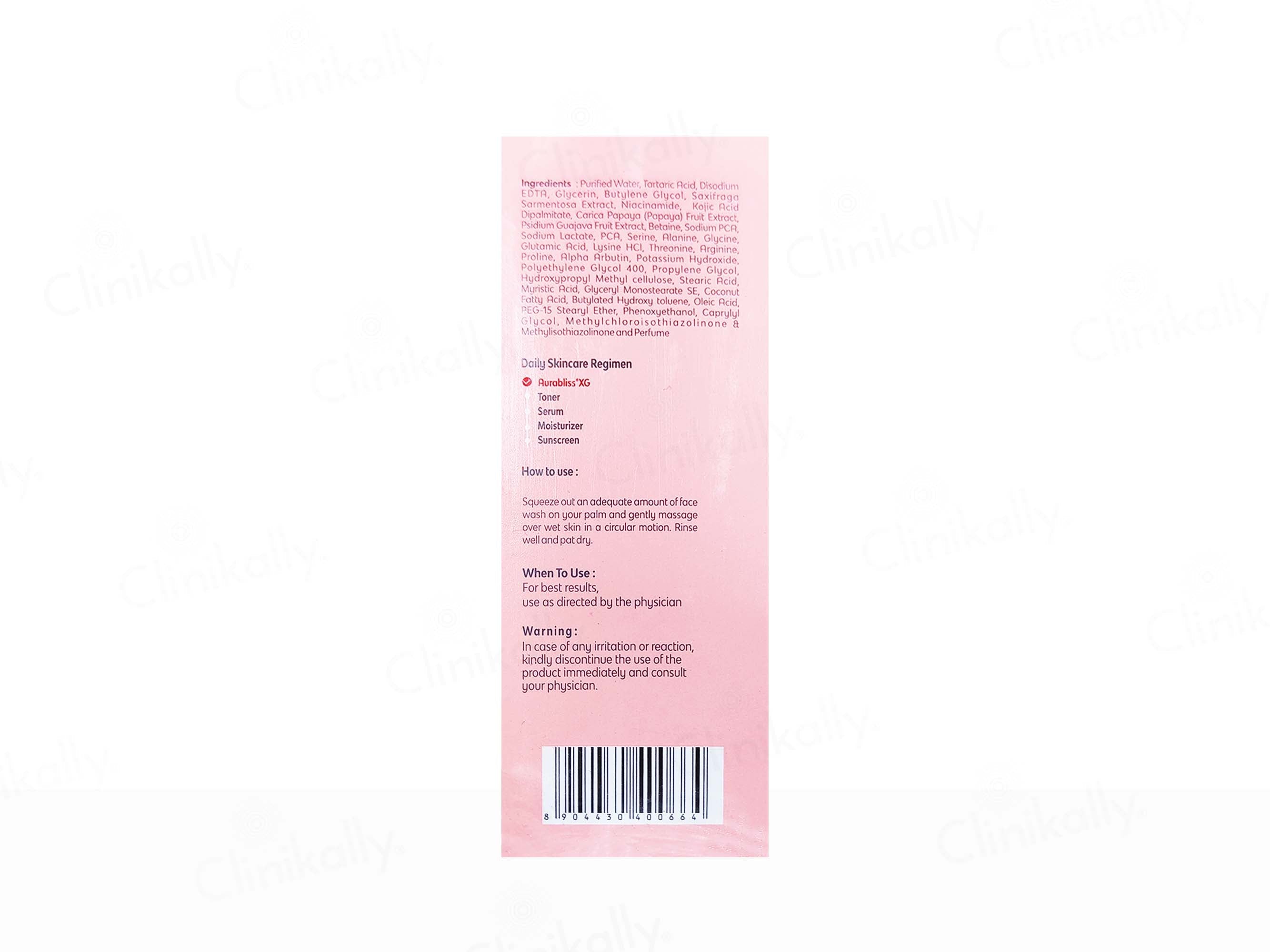 Aurabliss XG Brightening & Replenishing Facewash