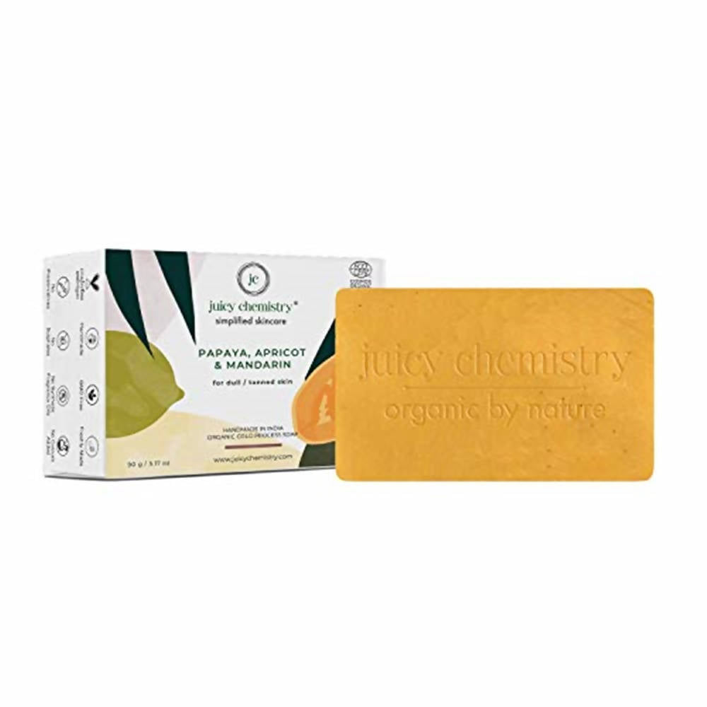 Juicy Chemistry Papaya, Apricot & Mandarin Soap For Dull & Tanned Skin