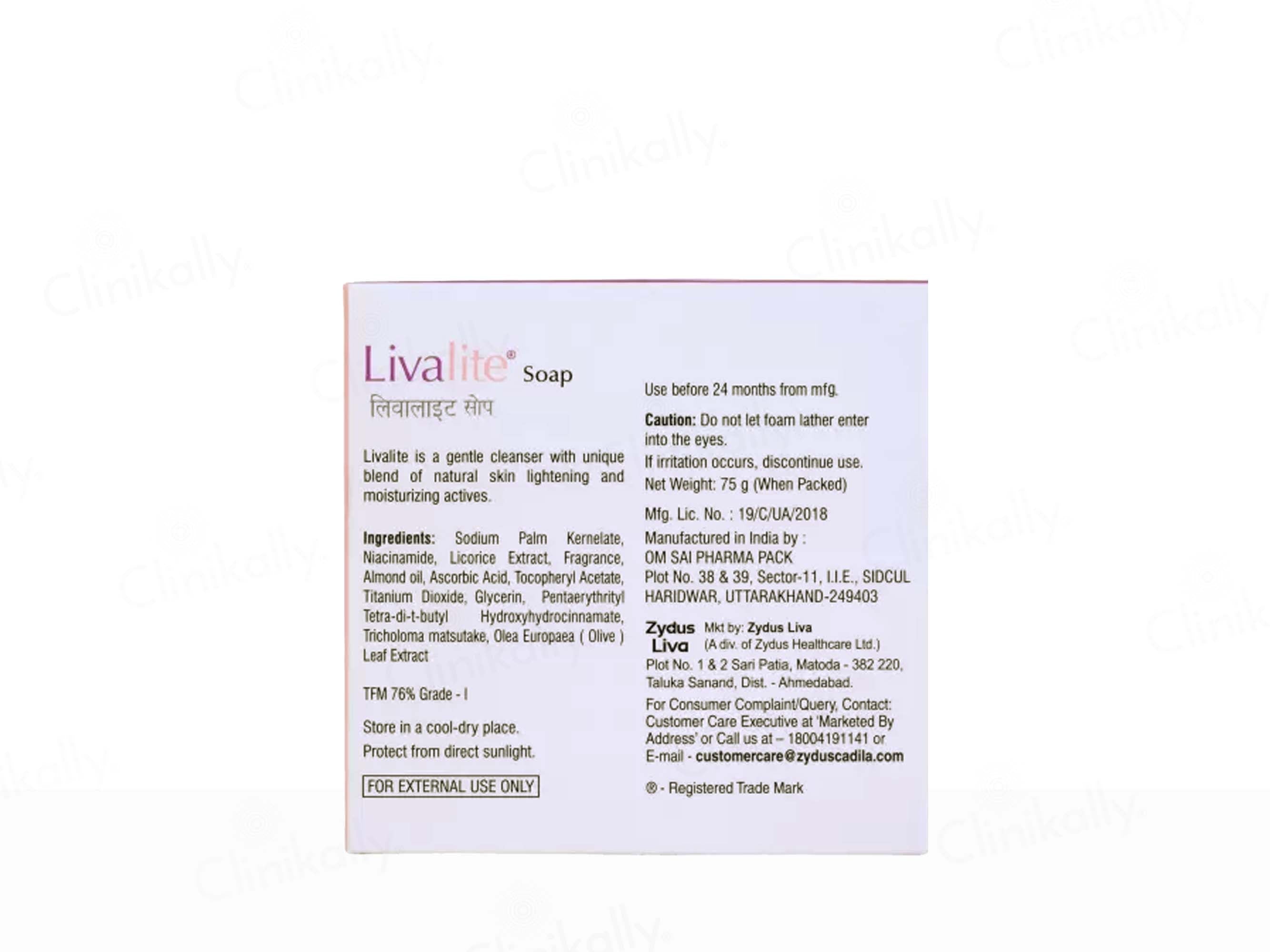 Livalite Skin Lightening & Moisturizing Soap
