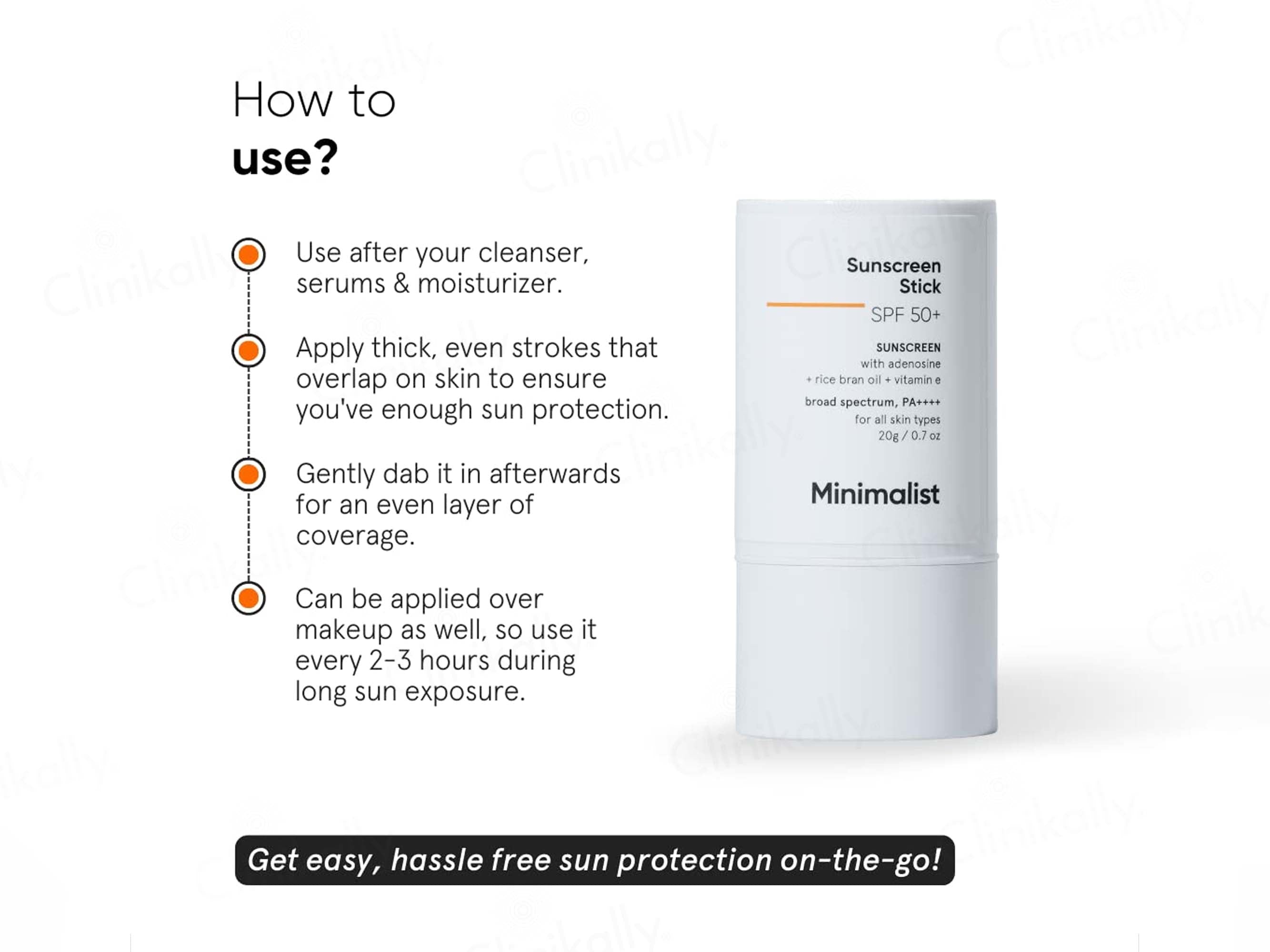 Minimalist Broad Spectrum Sunscreen Stick SPF 50+ PA++++