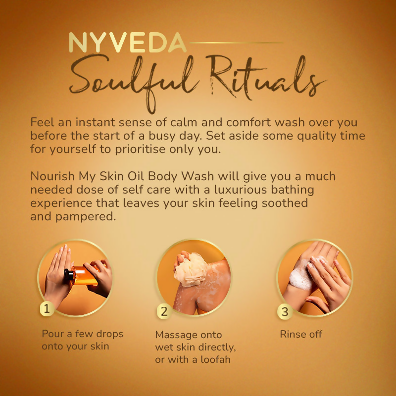 Nyveda Oil Body Wash Nourish My Skin Moisturise & Glow