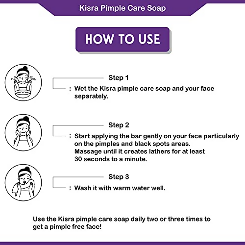 Kisra pimple care soap + Kisra Royal Heart Soap