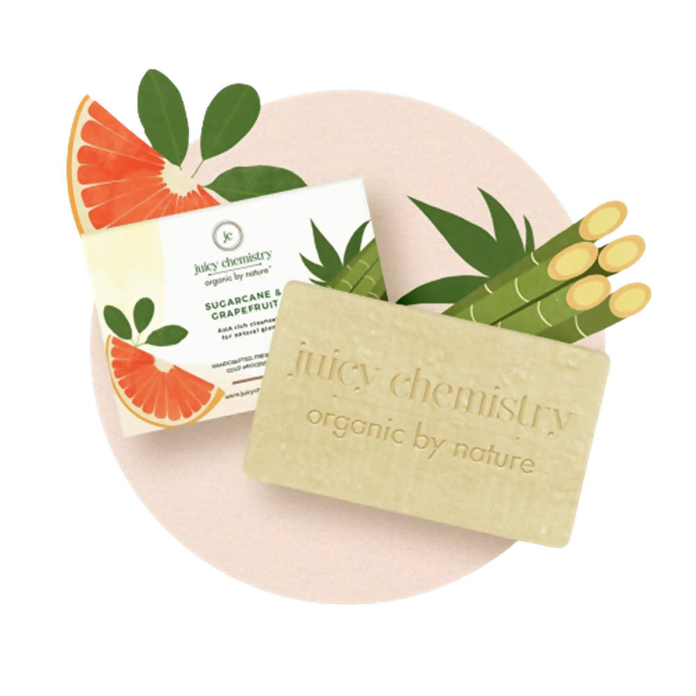 Juicy Chemistry Sugarcane & Grapefruit Organic Aha Rich Soap