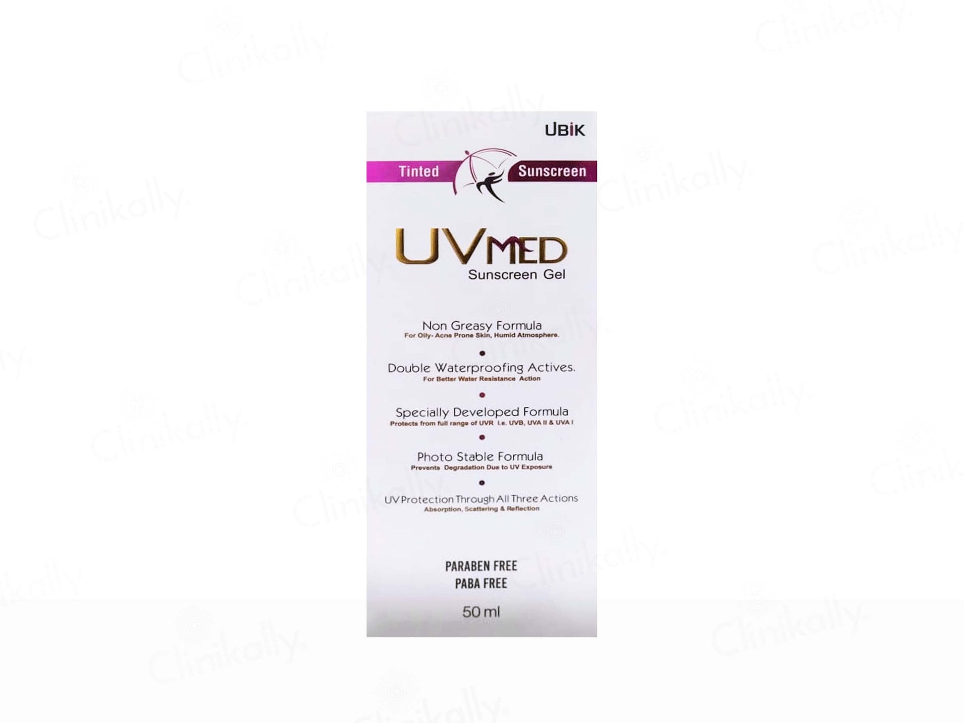 Uvmed Tinted Sunscreen Gel SPF 50