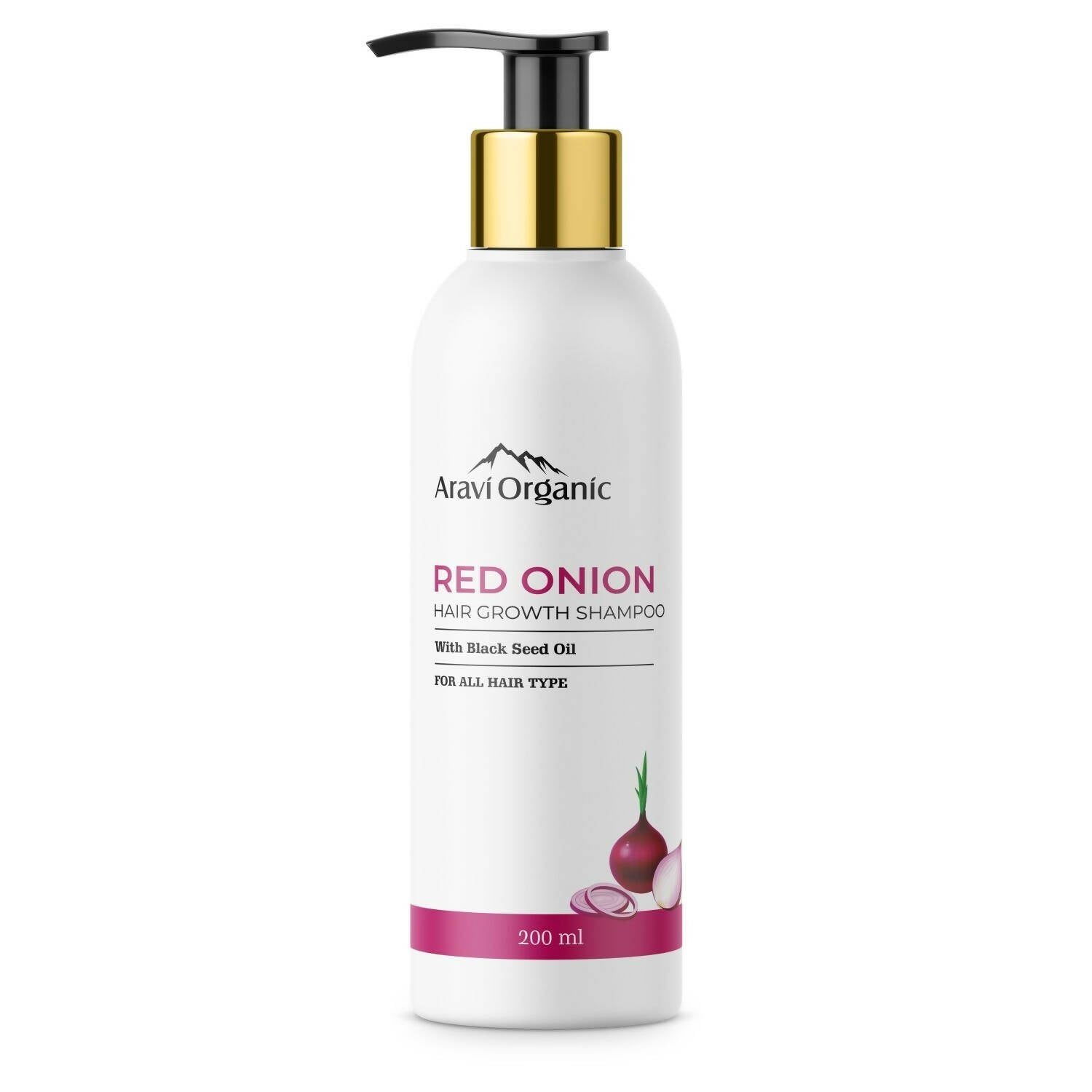 Aravi Organic Onion Hair Shampoo for Hair Growth and Hair Fall Control - Vamzn#