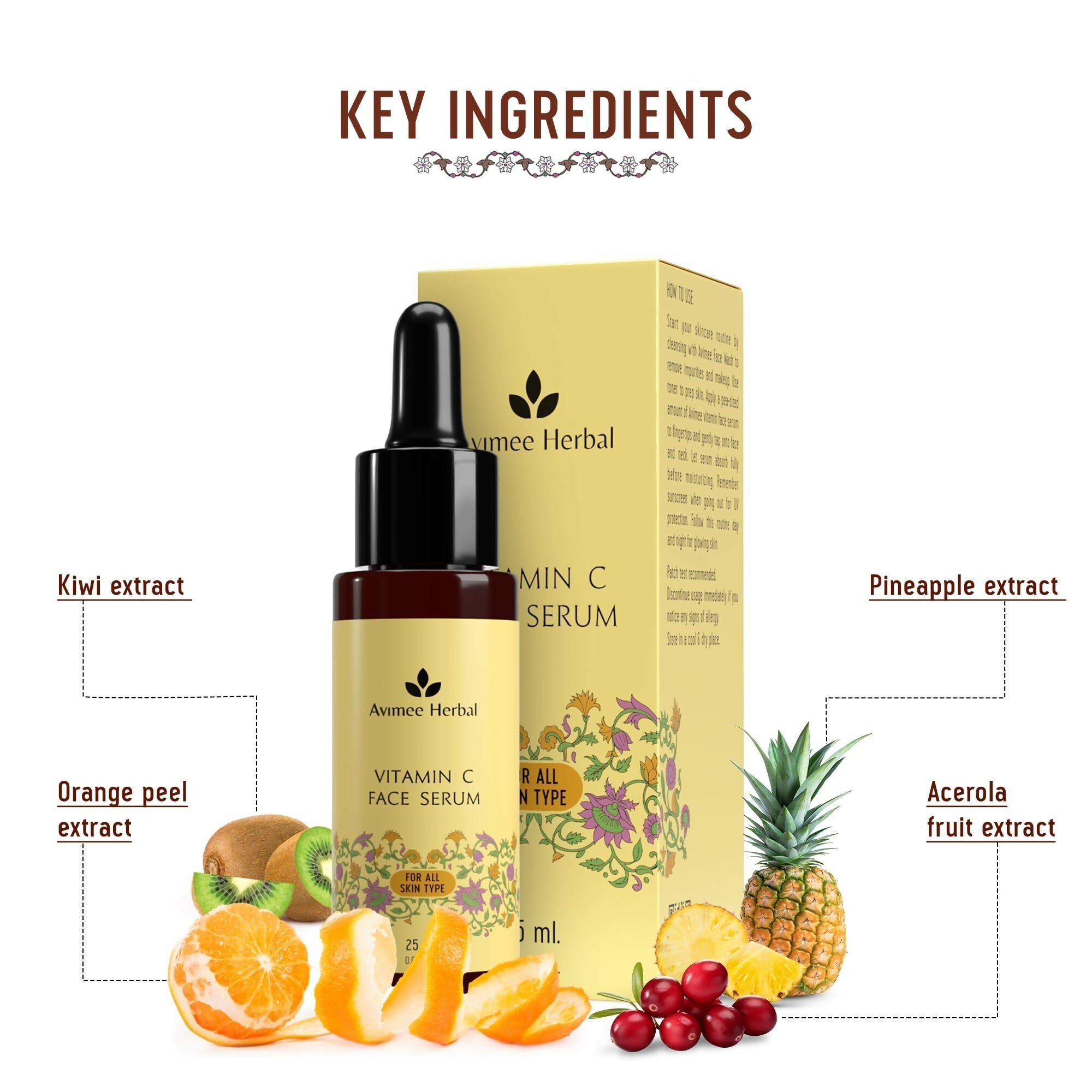 Avimee Herbal Vitamin C Serums For Face: Glowing Skin & Anti - Aging Benefits - Vamzn#