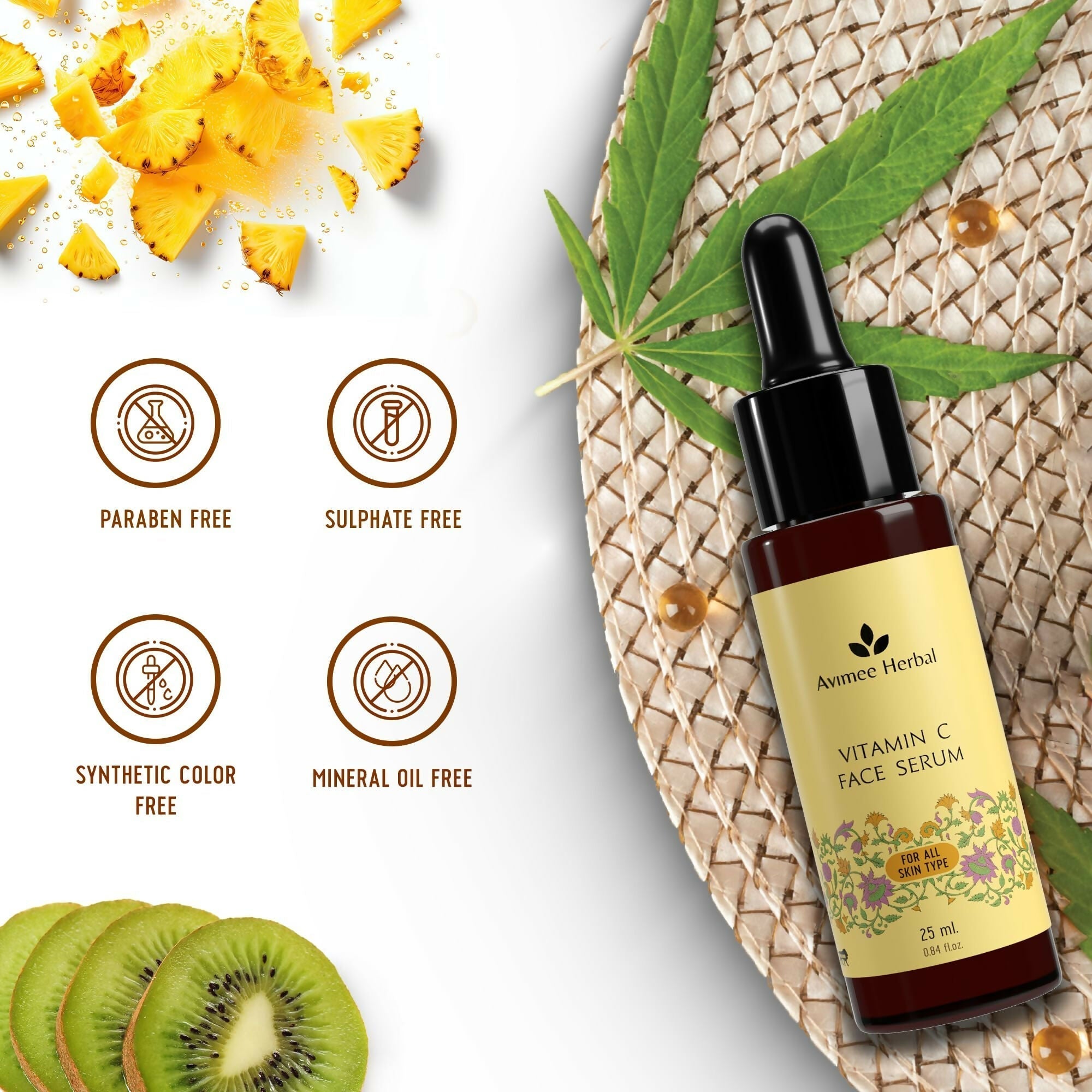 Avimee Herbal Vitamin C Serums For Face: Glowing Skin & Anti - Aging Benefits - Vamzn#