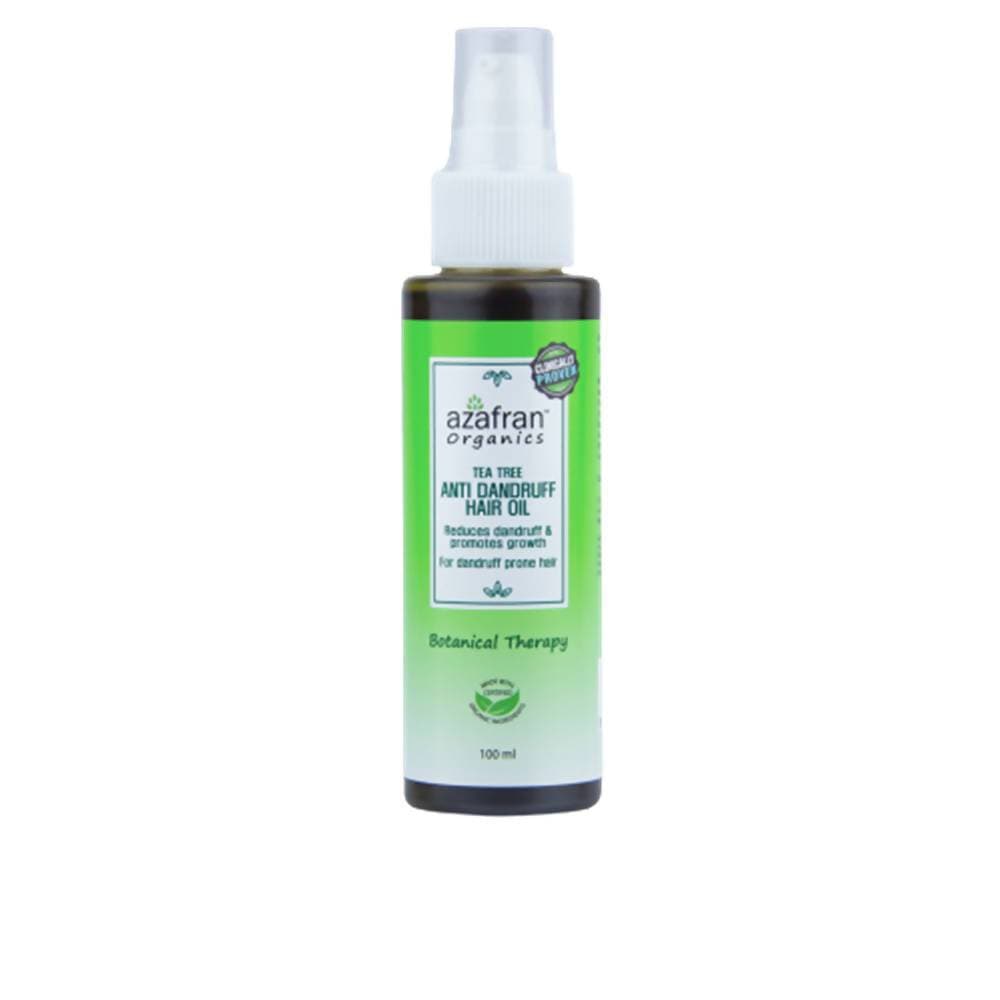 Azafran Organics Tea Tree Anti Dandruff Hair Oil - Vamzn#