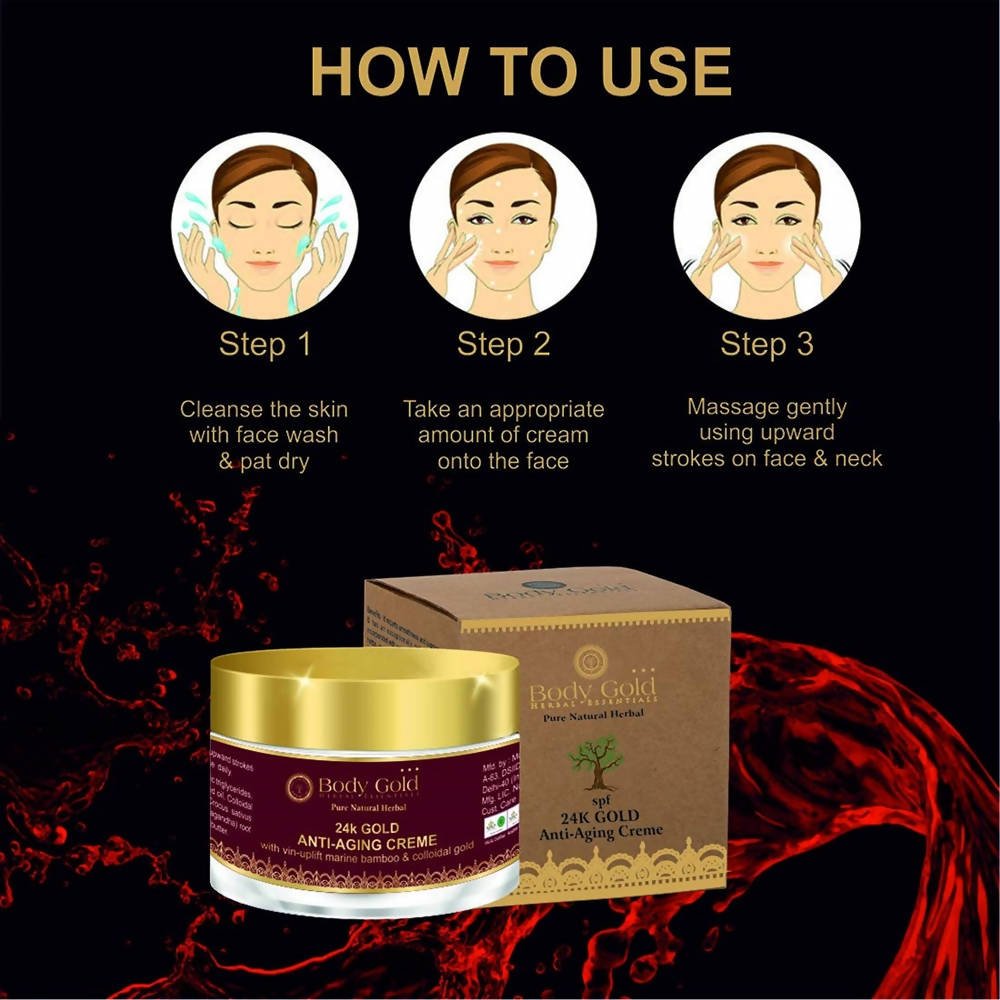 Body Gold 24 K Gold Anti - Aging Creme - Vamzn#