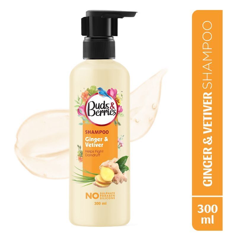 Buds & Berries Ginger & Vetiver Anti Dandruff Shampoo - Vamzn#
