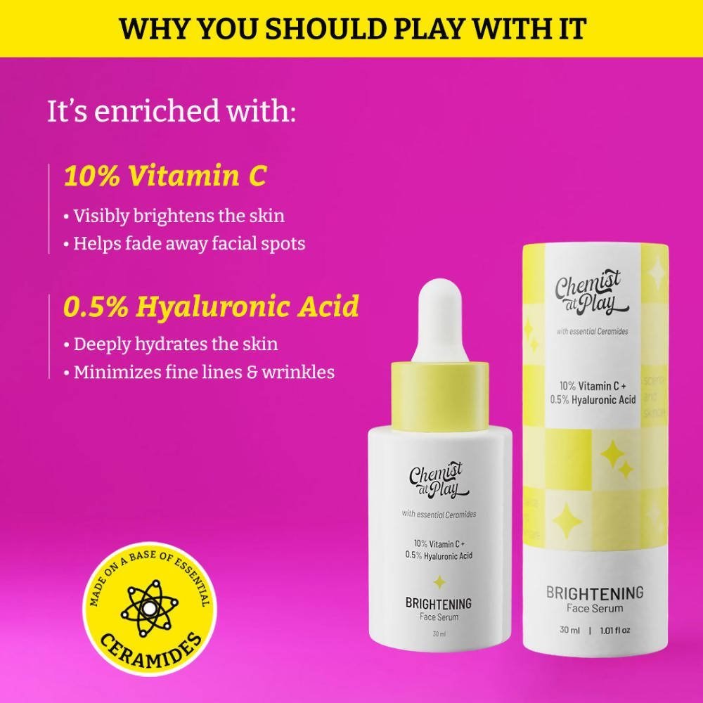 Chemist at Play 10% Vitamin C Skin Brightening Face Serum For Combination Skin - Vamzn#