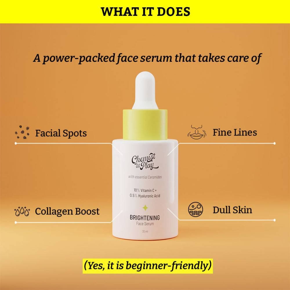 Chemist at Play 10% Vitamin C Skin Brightening Face Serum For Combination Skin - Vamzn#