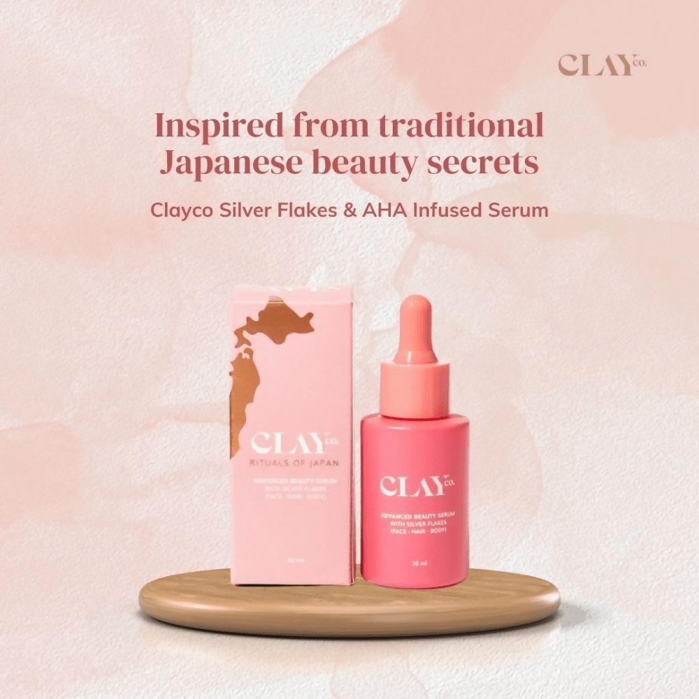 Clayco Silver Flakes & Aha Infused Face Serum & Toner - Vamzn#