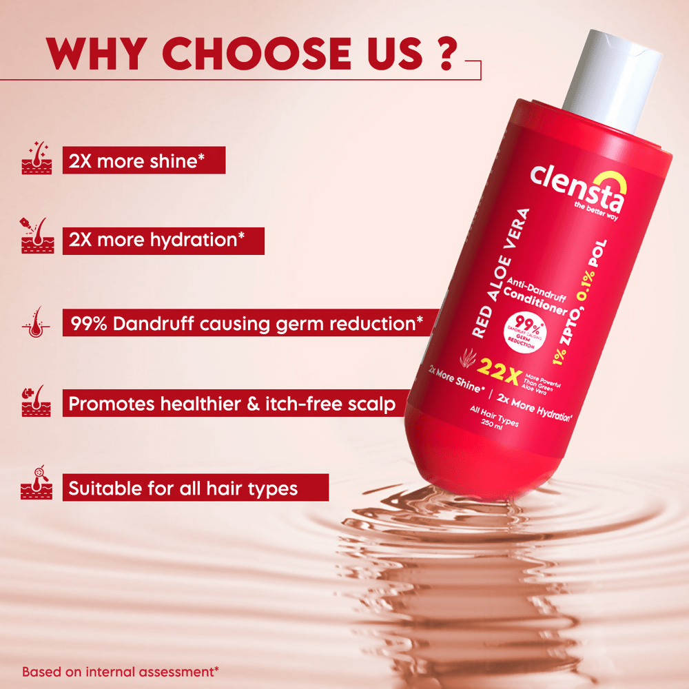 Clensta Red Aloe Vera Anti - Dandruff Conditioner - Vamzn#