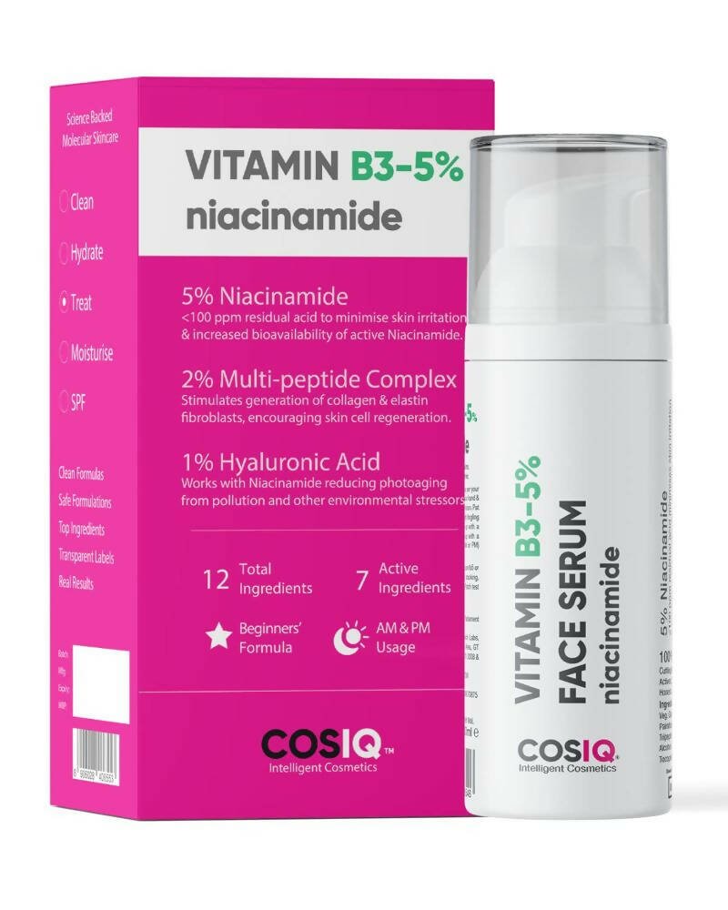 Cos - IQ Niacinamide Vitamin B3 - 5% Face Serum for Ultra Sensitive Skin - Vamzn#