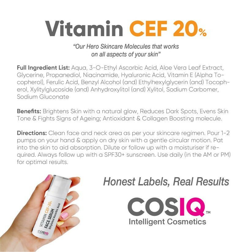 Cos - IQ Vitamin CEF - 20% Face Serum - Vamzn#