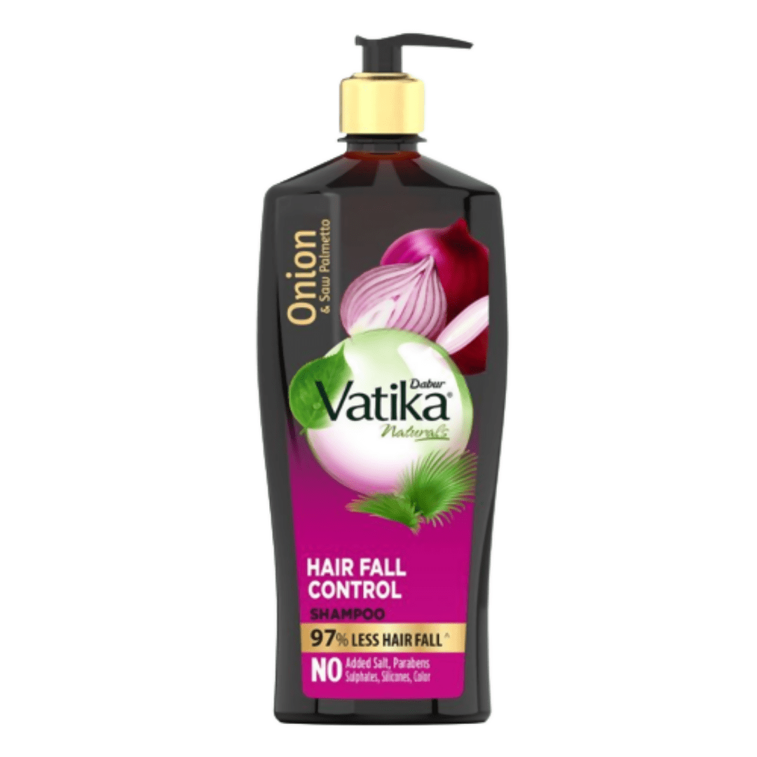 Dabur Vatika Naturals Onion & Saw Palmetto Hair Fall Control Shampoo - Vamzn#