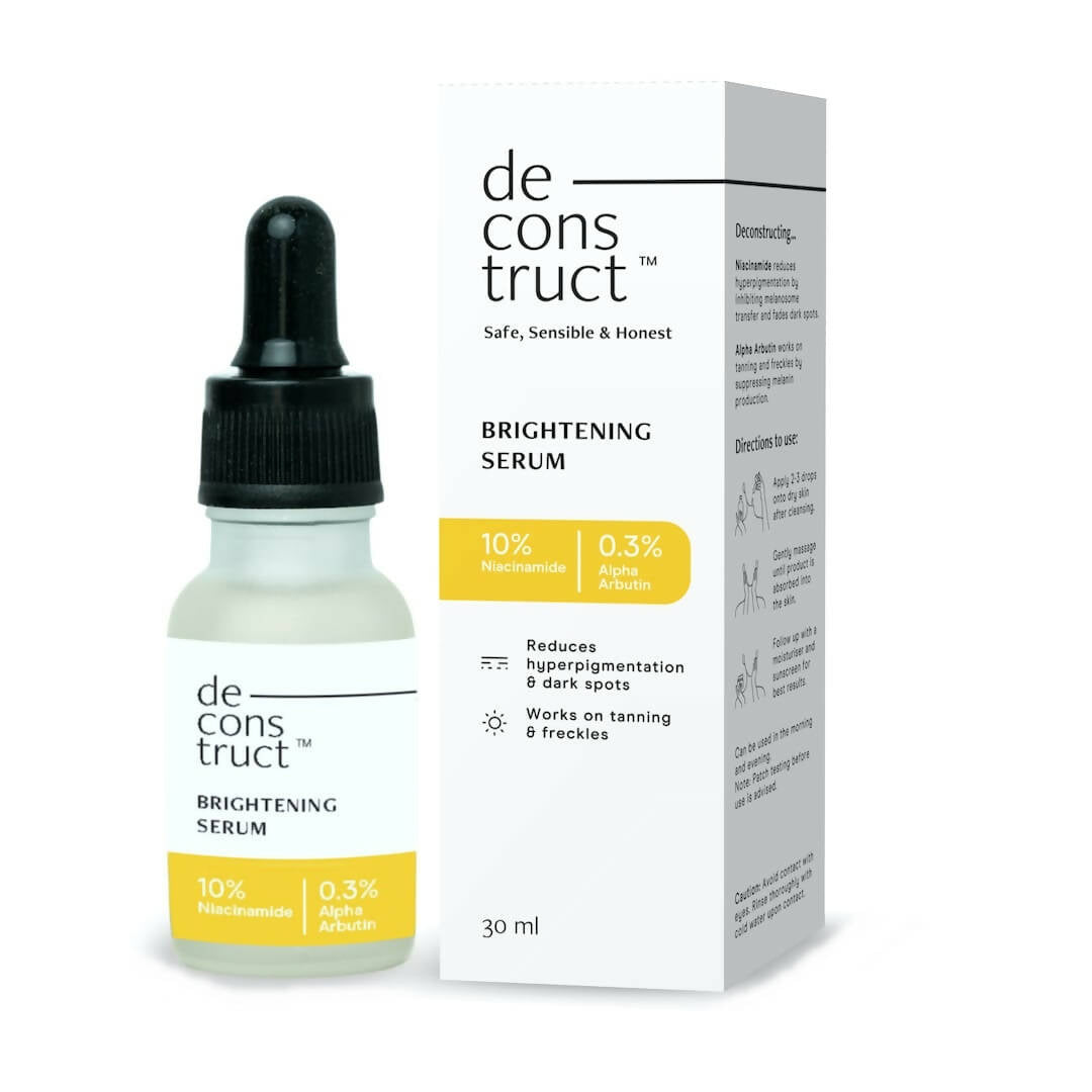 Deconstruct Brightening Serum 10% Niacinamide + 0.3% Alpha Arbutin Face Serum for Pigmentation & Dark Spots - Vamzn#