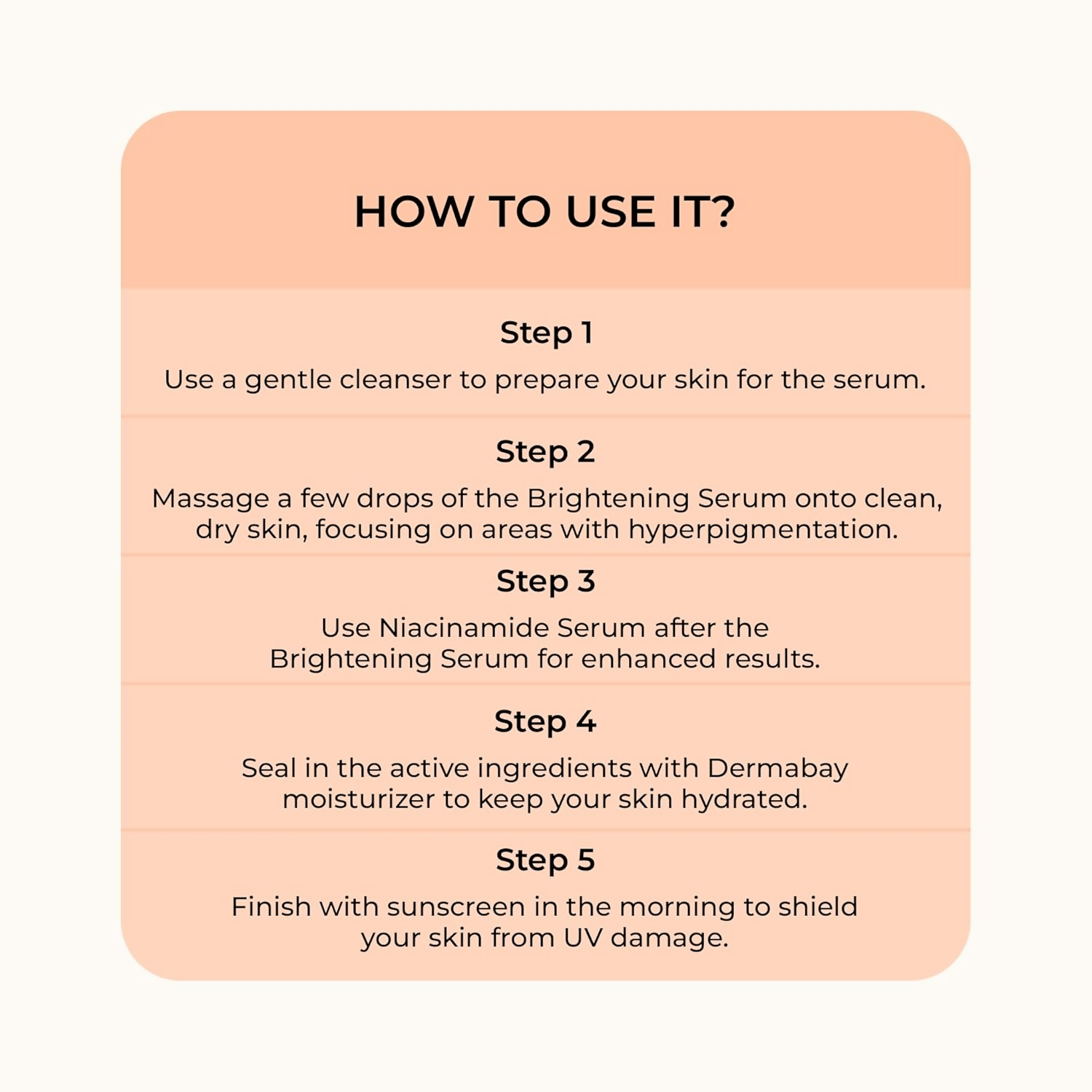 Dermabay Skin Brightening Face Serum With Kojic Acid & Alpha Arbutin - Vamzn#