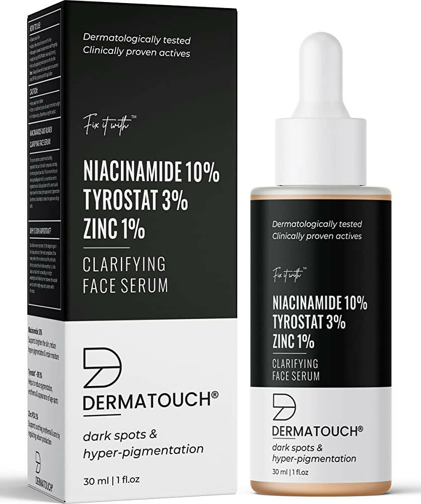 Dermatouch 10% Niacinamide, Tyrostat 3%, Zinc 1% Clarifying Face Serum - Vamzn#