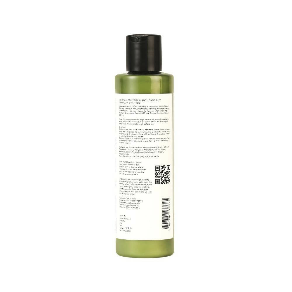 Detoxie Hairfall Control & Anti - Dandruff Capsicum Shampoo - Vamzn#