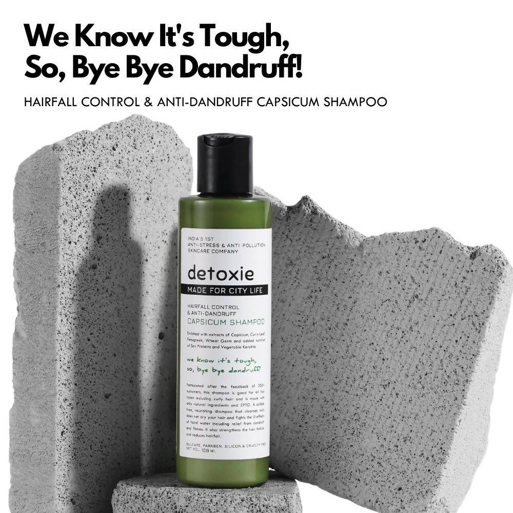 Detoxie Hairfall Control & Anti - Dandruff Capsicum Shampoo - Vamzn#