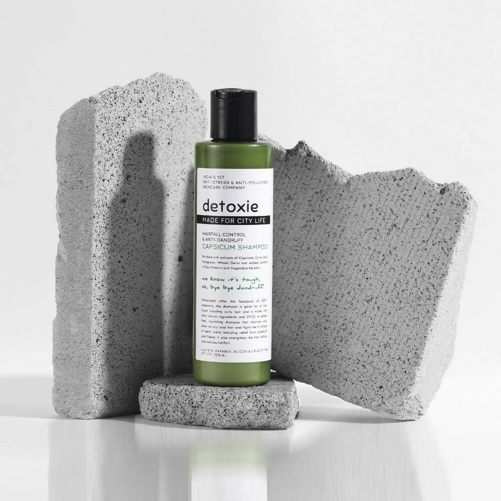 Detoxie Hairfall Control & Anti - Dandruff Capsicum Shampoo - Vamzn#
