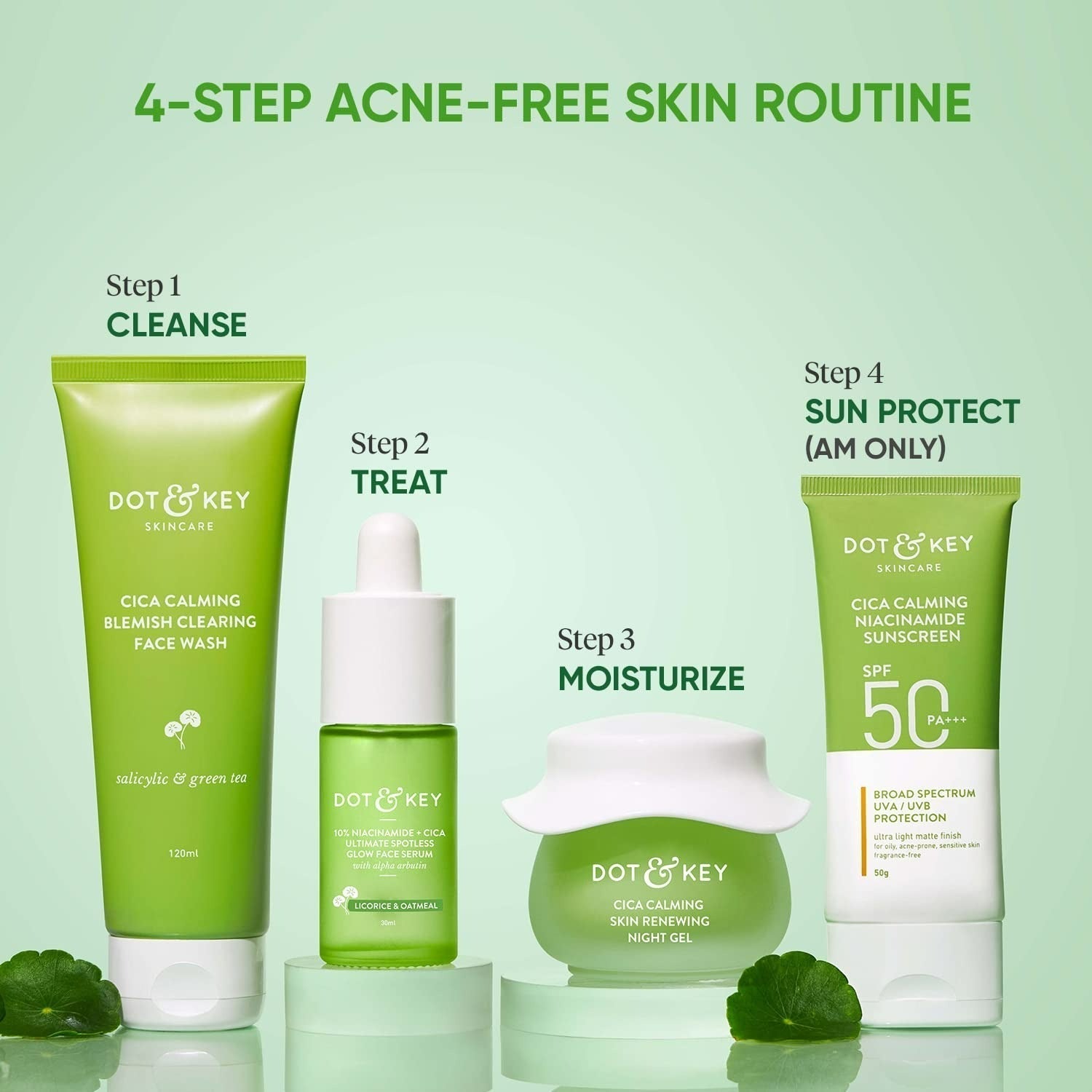 Dot & Key 10% Niacinamide Cica Glow Face Serum, Fades Acne Scars & Dark Spots - Vamzn#