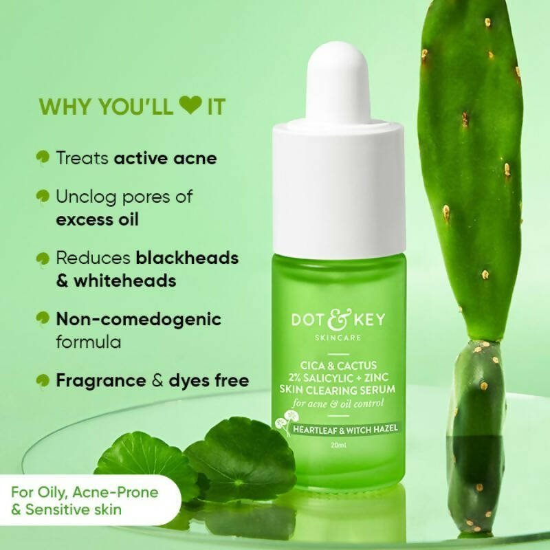Dot & Key 2% Salicylic Cica Anti Acne Face Serum For Acne & Oil Control - Vamzn#