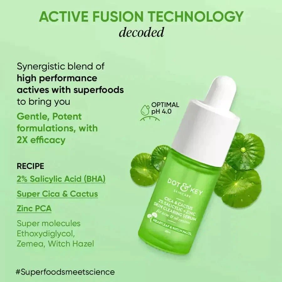 Dot & Key 2% Salicylic + Zinc Acne Busting Face Serum For Acne & Oil Control - Vamzn#