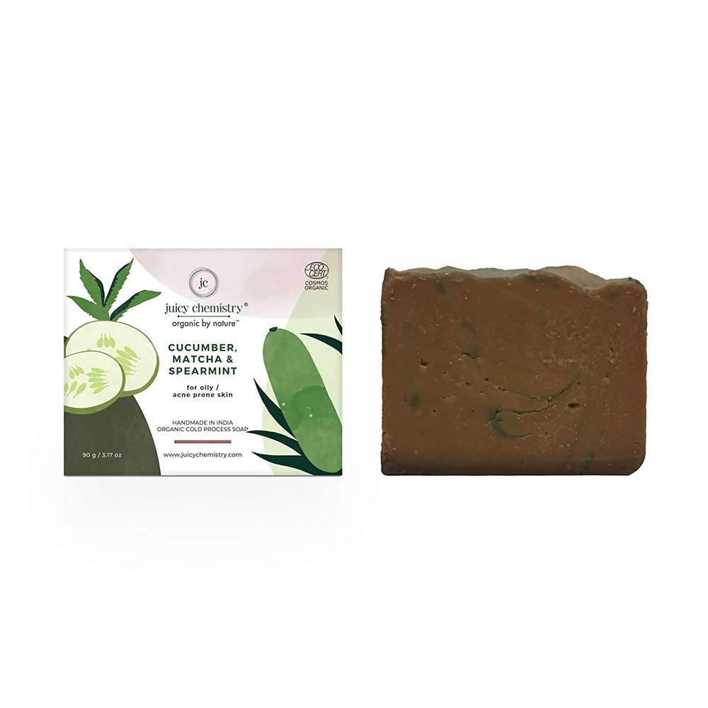 Juicy Chemistry Cucumber, Matcha & Spearmint Soap For Oily & Acne Prone Skin