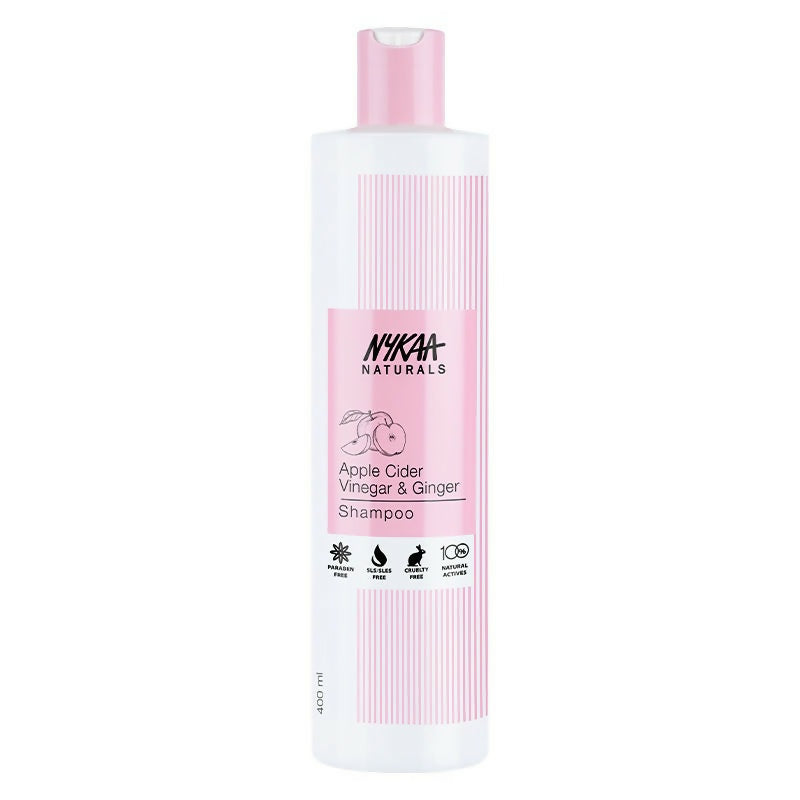 Nykaa Naturals Anti-Dandruff - Free Shampoo with Apple Cider Vinegar, Ginger & Tea Tree Oil