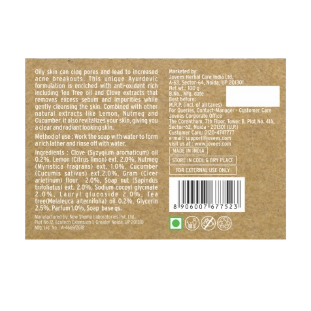 Jovees Tea Tree & Clove Oil Control Soap