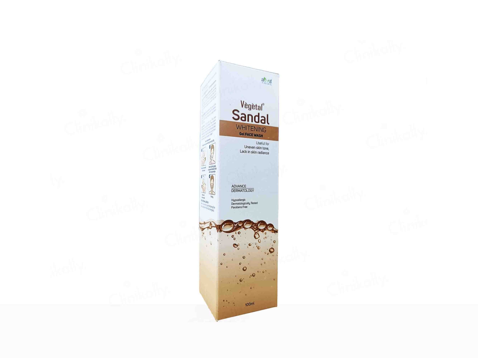 Vegetal Sandal Whitening Gel Face Wash