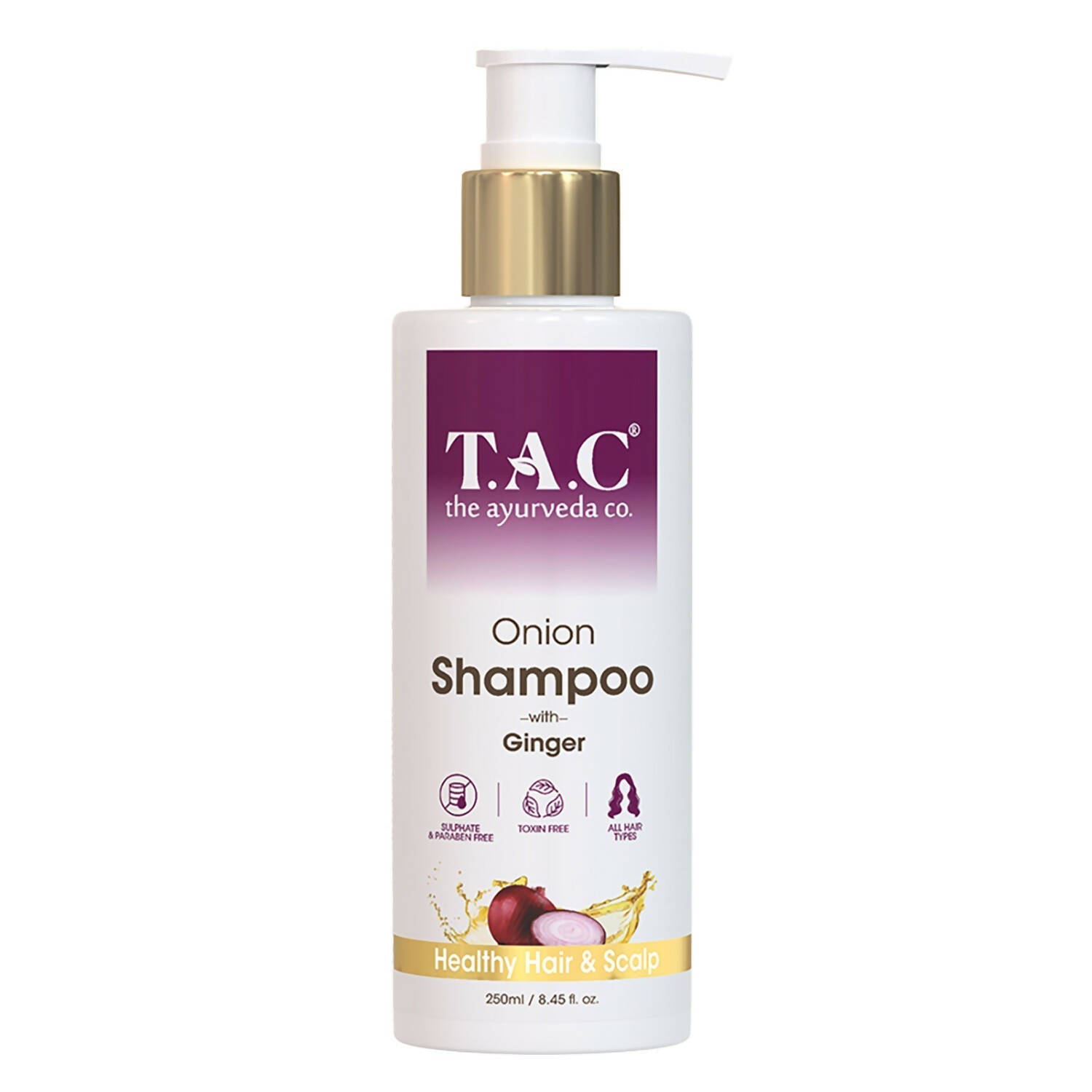 TAC - The Ayurveda Co. Onion Hair Shampoo for Hair Regrowth & Frizz Free Hair