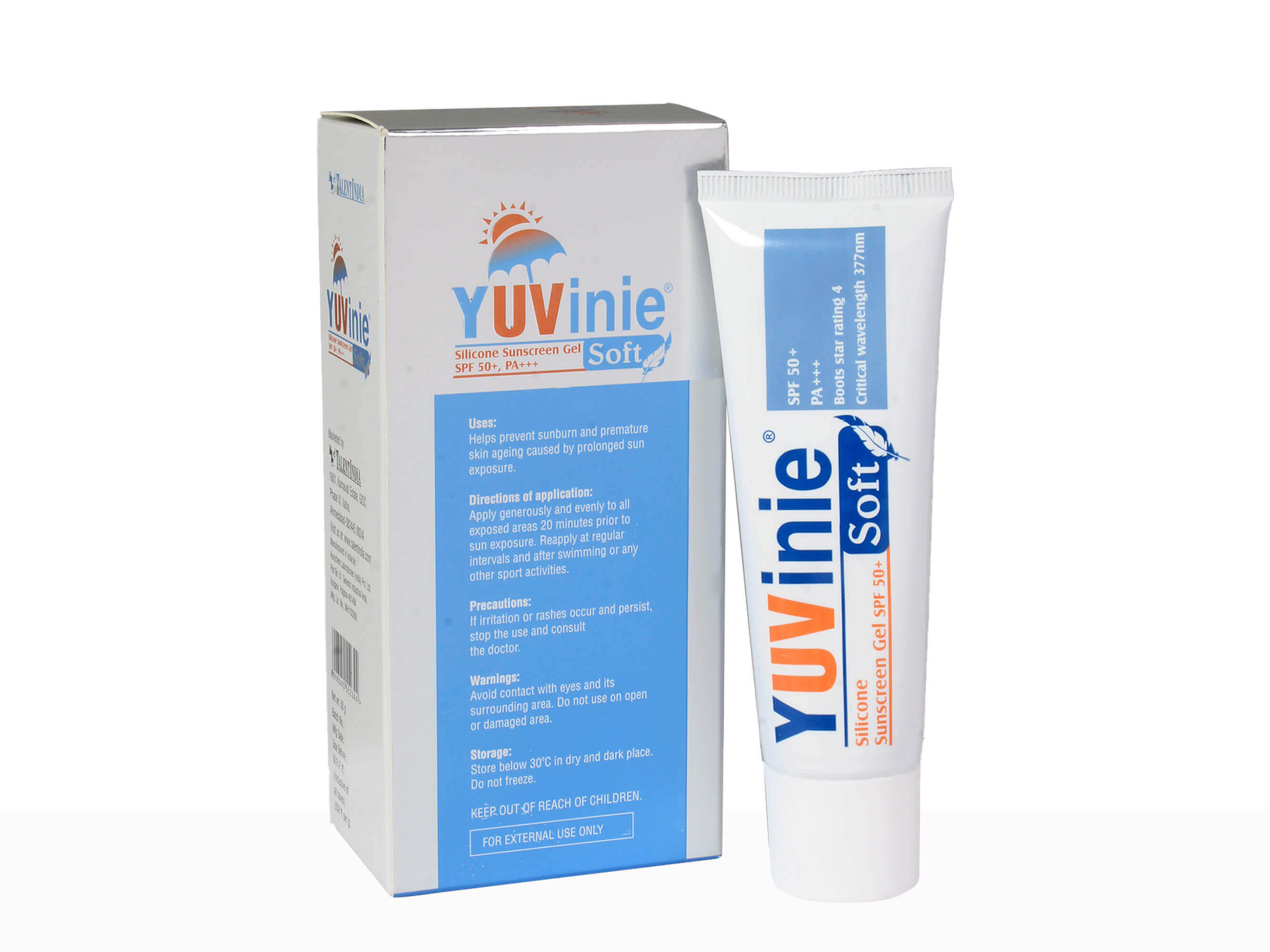 Yuvinie Soft Silicone Sunscreen Gel SPF 50+