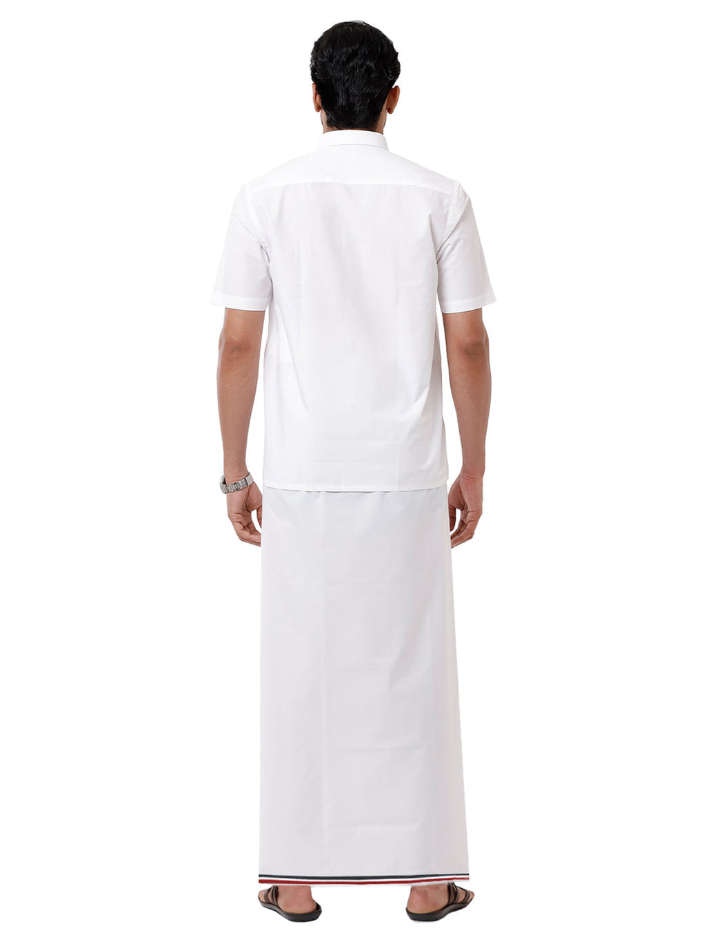 Wrinkle Free Cotton Political Dhoti  ADMK