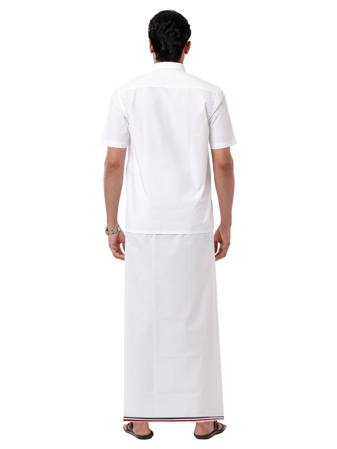 Wrinkle Free Cotton Political Dhoti  ADMK