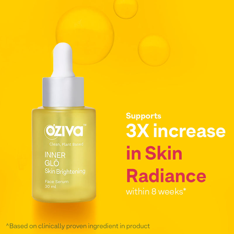OZiva Plant Based Inner Glō Skin Brightening Face Serum