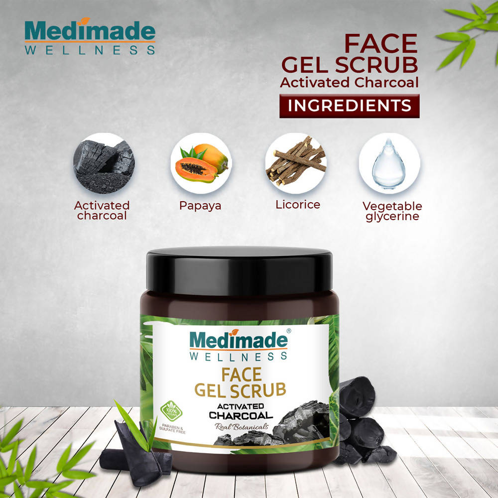 Medimade Wellness Activated Charcoal Face Gel Scrub
