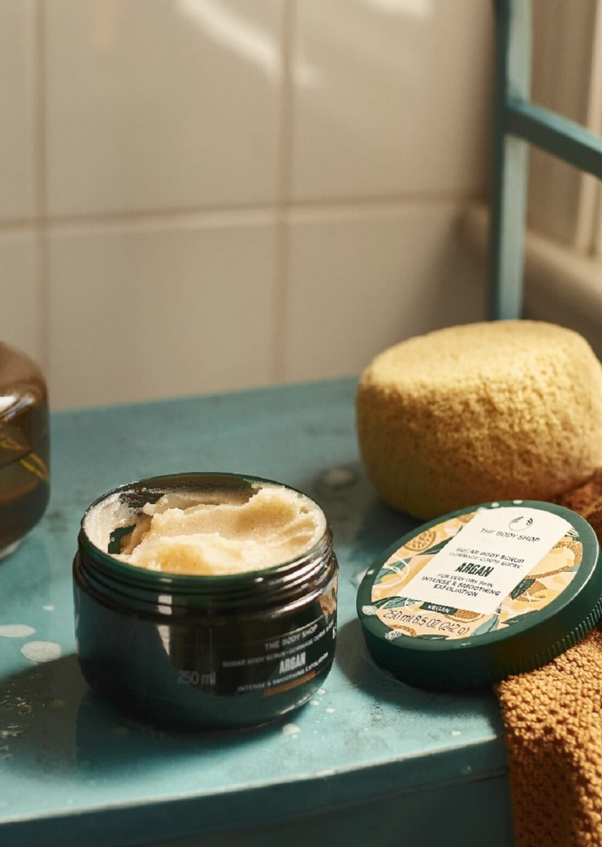 The Body Shop Wild Argan Oil Exfoliating Gel Body Scrub, 250ml