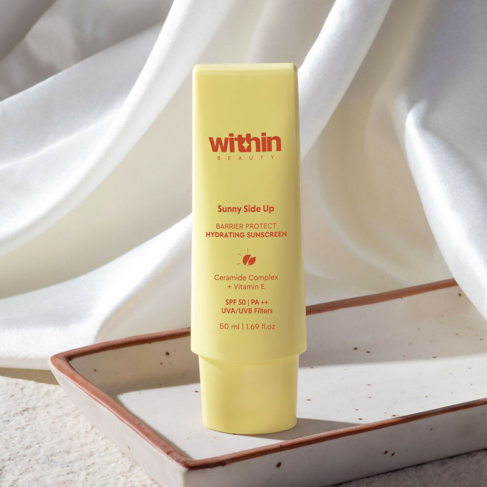 Within Beauty Ceramide & Vitamin E Sunscreen, Sunny Side Up Barrier Protect Hydrating Sunscreen